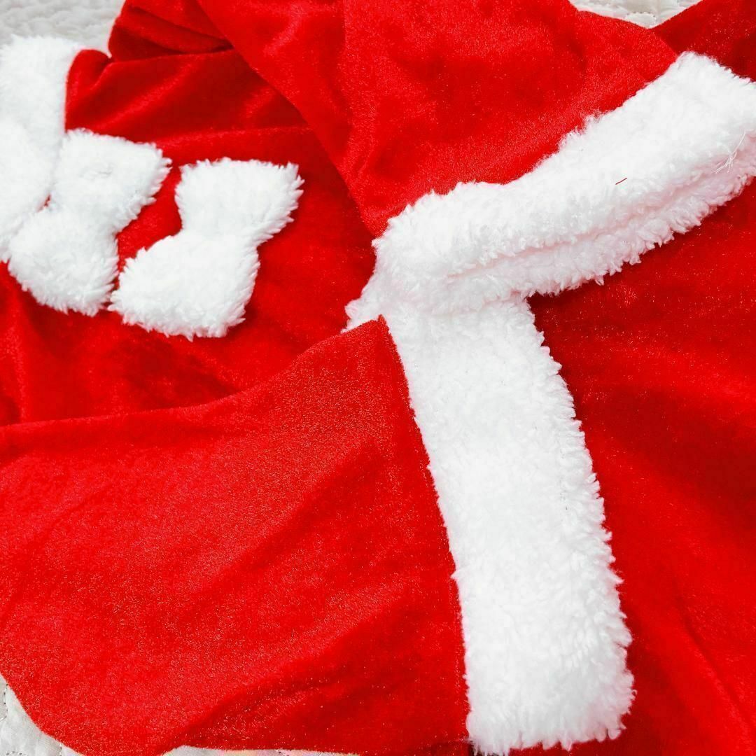 100 　サンタコスチューム　女の子　子供　ワンピース　クリスマス　パーティー キッズ/ベビー/マタニティのキッズ服女の子用(90cm~)(ワンピース)の商品写真