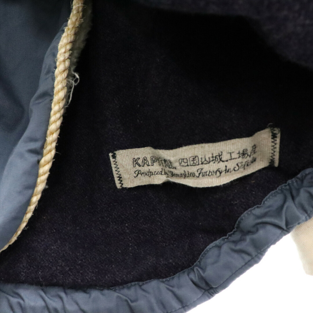 KAPITAL(キャピタル)のKAPITAL キャピタル RING COAT 四国山城工場産 リングコート ツートンカラー ボアミリタリージャケット クリーム/インディゴ メンズのジャケット/アウター(ミリタリージャケット)の商品写真