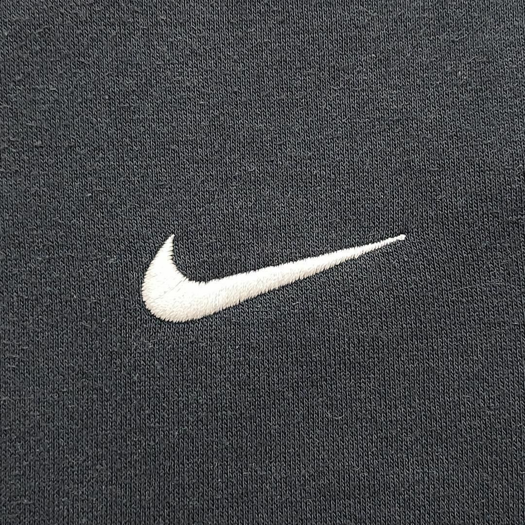 NIKE(ナイキ)のNIKE ナイキ パーカー スウッシュ ワンポイント 刺繍 XL ネイビー 紺白 メンズのトップス(パーカー)の商品写真