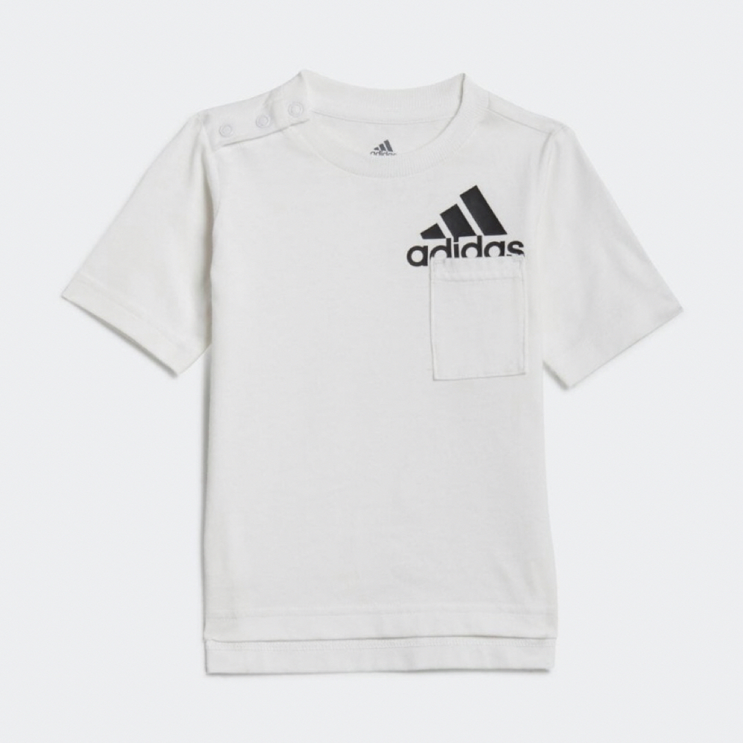 adidas(アディダス)のアディダス キッズ 半袖 ハーフパンツ セット 80センチ 新品 タグ付き キッズ/ベビー/マタニティのキッズ服男の子用(90cm~)(Tシャツ/カットソー)の商品写真