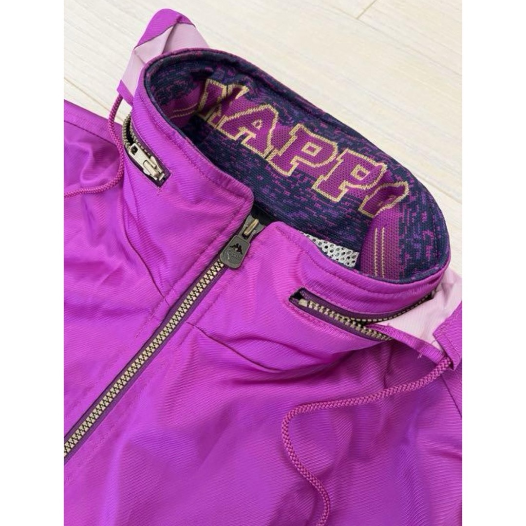 Kappa(カッパ)のKAPPA トラックジャケット  パープル ロゴプリント Mサイズ メンズのジャケット/アウター(ナイロンジャケット)の商品写真