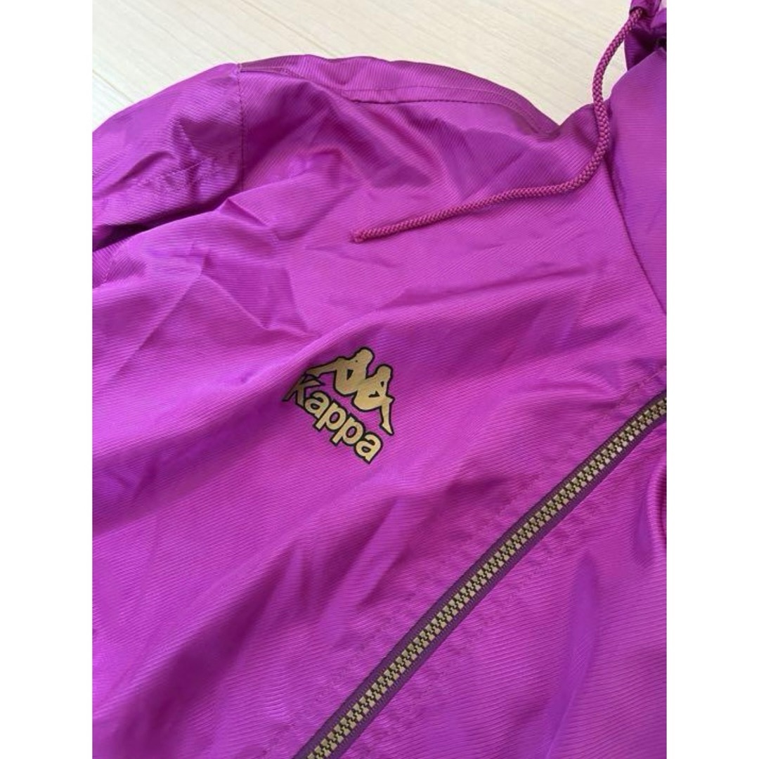 Kappa(カッパ)のKAPPA トラックジャケット  パープル ロゴプリント Mサイズ メンズのジャケット/アウター(ナイロンジャケット)の商品写真