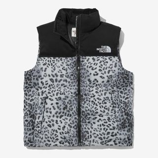 ザノースフェイス(THE NORTH FACE)のノースフェイス ホワイトレーベル  L ノベルティ ヌプシ ダウンベスト レオパ(ダウンジャケット)