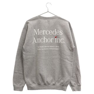 Mercedes Anchor Inc. メルセデスアンカーインク Crew Sweat ハート刺繍 ロゴ クルーネックスウェットトレーナー グレー(スウェット)