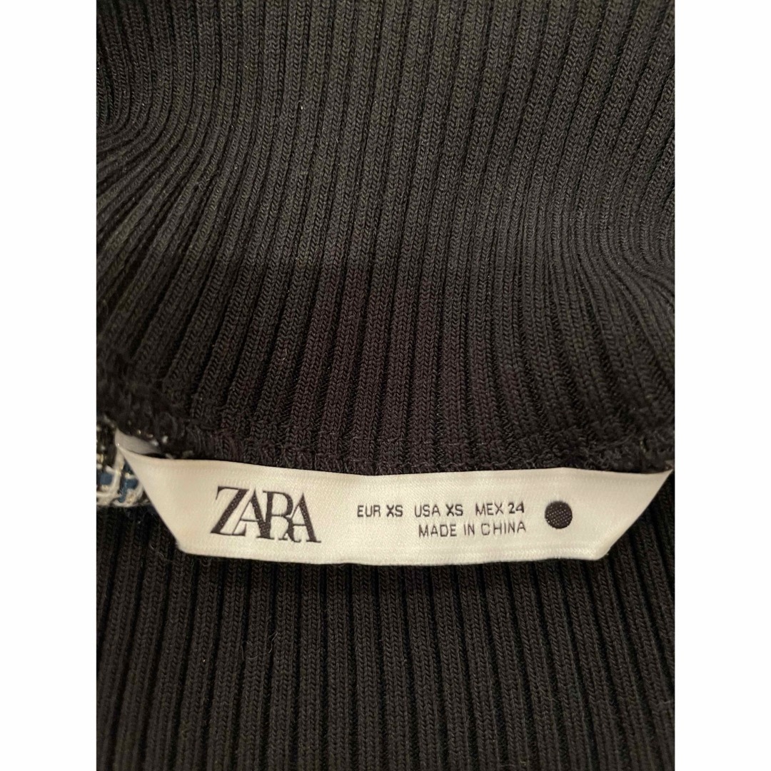 ZARA(ザラ)の極美品♡ZARA ハイネックミックスツイードトップス レディースのトップス(ニット/セーター)の商品写真