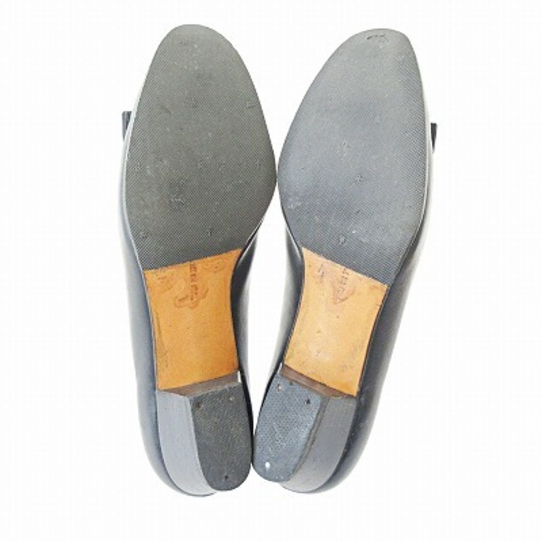 Salvatore Ferragamo(サルヴァトーレフェラガモ)のサルヴァトーレフェラガモ ヴァラ リボン パンプス ヒール レザー 黒 5.5 レディースの靴/シューズ(ハイヒール/パンプス)の商品写真