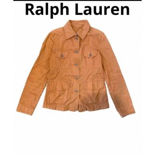 ラルフローレン(Ralph Lauren)の【美品】ラルフローレン　ジャケット　M ブラウン　アウター　レディース　古着(テーラードジャケット)