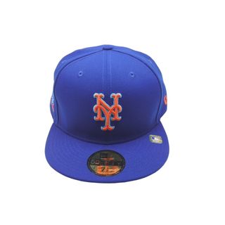 ニューエラー(NEW ERA)の新品未使用 NEW ERA New york Mets ニューエラ ニューヨークメッツ キャップ ブルー オレンジ ブルーブリム 7 5/8 中古 59756(キャップ)