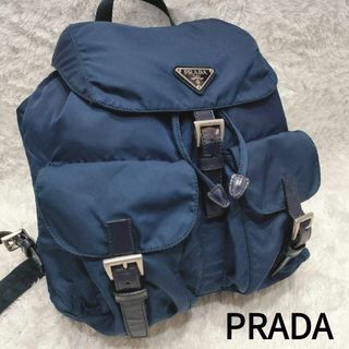 PRADA - プラダ ナイロン レザー シニョープリント リュックサック