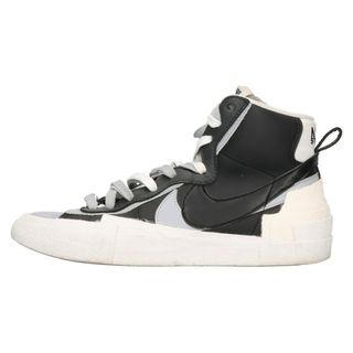 ナイキ(NIKE)のNIKE ナイキ ×Sacai BLAZER MID SACAI ブレーザーミッド サカイ ミッドカットスニーカー BV0072-002 グレー/ブラック US9/27.0cm(スニーカー)