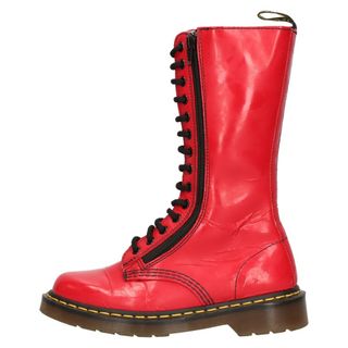 ドクターマーチン(Dr.Martens)のDr.Martens ドクターマーチン ツインジップ レースアップ ブーツ 9733 レッド  UK6/24.0cm レディース(ブーツ)