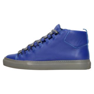 バレンシアガ(Balenciaga)のBALENCIAGA バレンシアガ ARENA アリーナ レザー ミッドカッドスニーカー ブルー/グレー 341760(スニーカー)