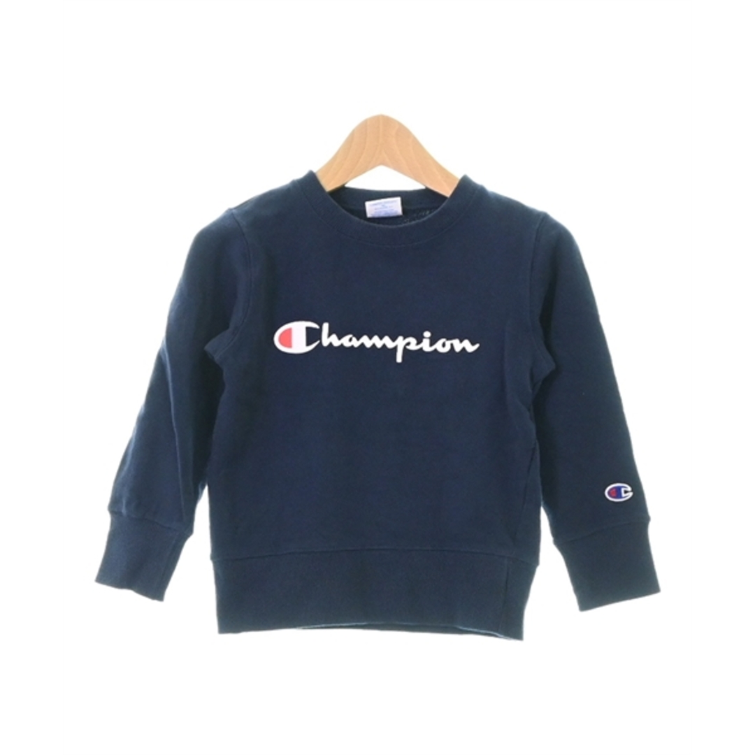 Champion(チャンピオン)のCHAMPION チャンピオン スウェット 120 紺 【古着】【中古】 キッズ/ベビー/マタニティのキッズ服女の子用(90cm~)(Tシャツ/カットソー)の商品写真