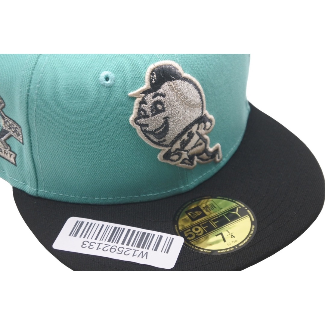 NEW ERA(ニューエラー)の新品未使用 NEW ERA New york Mets ニューエラ ニューヨークメッツ キャップ ミントグリーン グレーブリム 7 1/4 中古 59755 レディースの帽子(キャップ)の商品写真