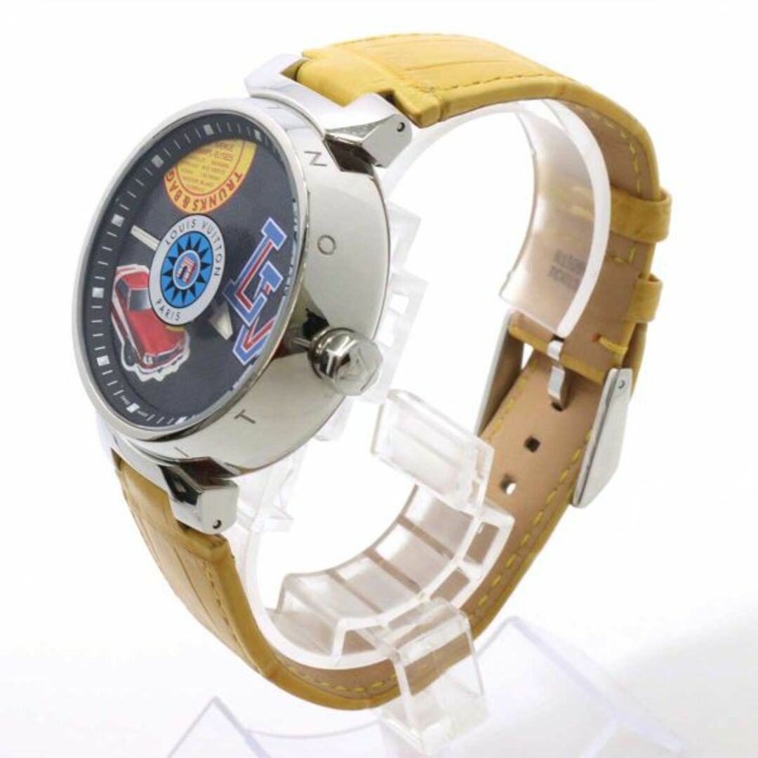 LOUIS VUITTON(ルイヴィトン)のルイ ヴィトン LOUIS VUITTON タンブール GM ワールドツアー QA063 メンズ 腕時計 ブラック 文字盤 クォーツ ウォッチ VLP 90224602 メンズの時計(腕時計(アナログ))の商品写真