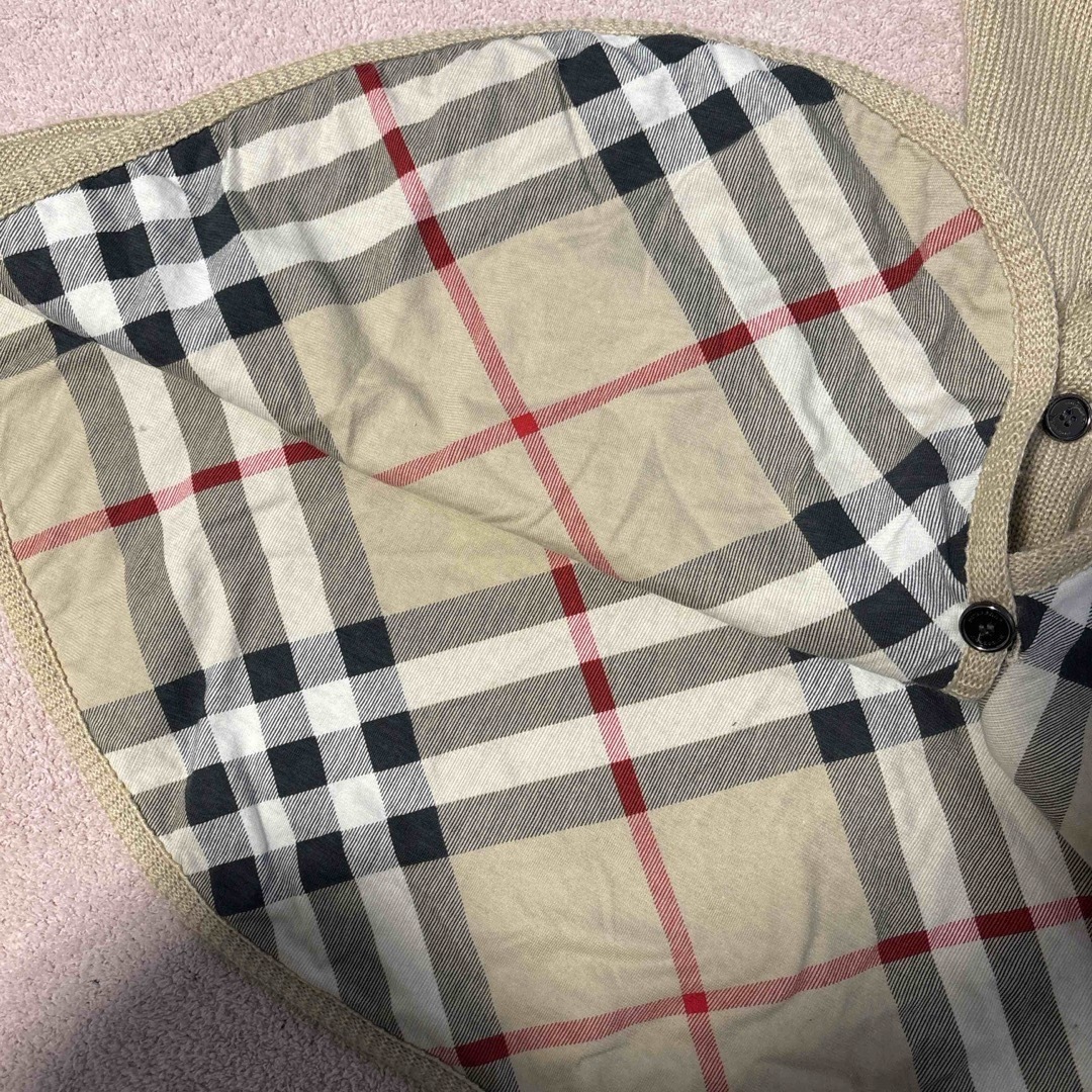 BURBERRY(バーバリー)の　美品　バーバリー　ポンチョ キッズ/ベビー/マタニティのベビー服(~85cm)(ジャケット/コート)の商品写真