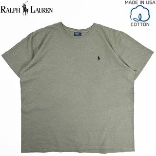 ポロラルフローレン(POLO RALPH LAUREN)の90s ビンテージ◎Polo Ralph Lauren ポニー 無地 T 杢モス(Tシャツ/カットソー(半袖/袖なし))