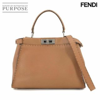 フェンディ(FENDI)の新品同様 フェンディ FENDI セレリア ピーカブー レギュラー 2way ハンド ショルダー バッグ 8BN290 VLP 90222949(ハンドバッグ)