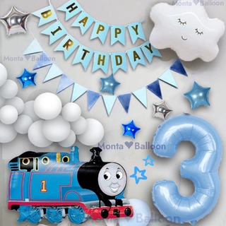 大型 機関車 トーマス バルーンセット きかんしゃ 誕生日 子供部屋 飾りつけ