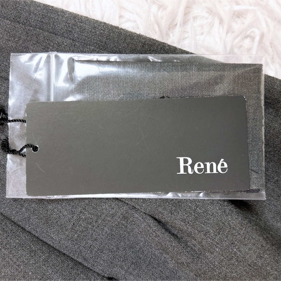 René(ルネ)の【美品✨】Rene ルネ スカート グレー 34 7号 S ひざ丈 レディースのスカート(ひざ丈スカート)の商品写真