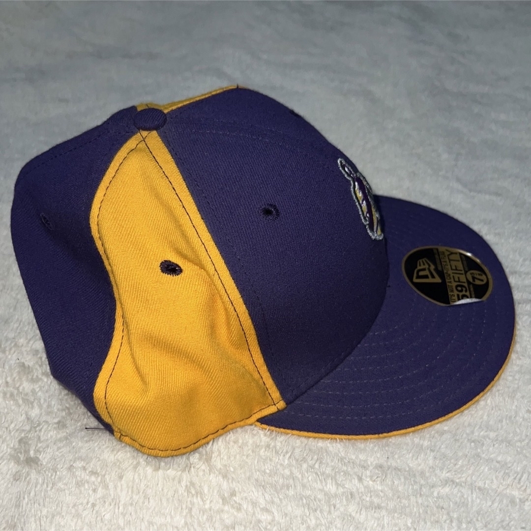 NEW ERA(ニューエラー)の希少 80~90s NEWERA Lakers レイカーズ USA製 メンズの帽子(キャップ)の商品写真