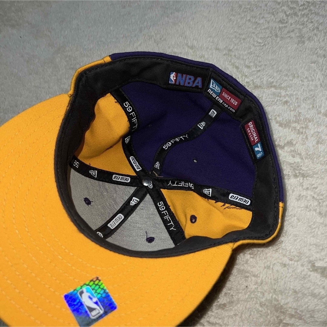 NEW ERA(ニューエラー)の希少 80~90s NEWERA Lakers レイカーズ USA製 メンズの帽子(キャップ)の商品写真