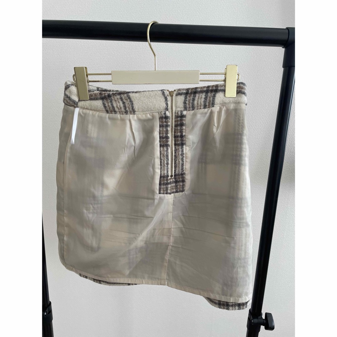 MISCH MASCH(ミッシュマッシュ)のミッシュマッシュ ツイードチェックミニスカート レディースのスカート(ひざ丈スカート)の商品写真