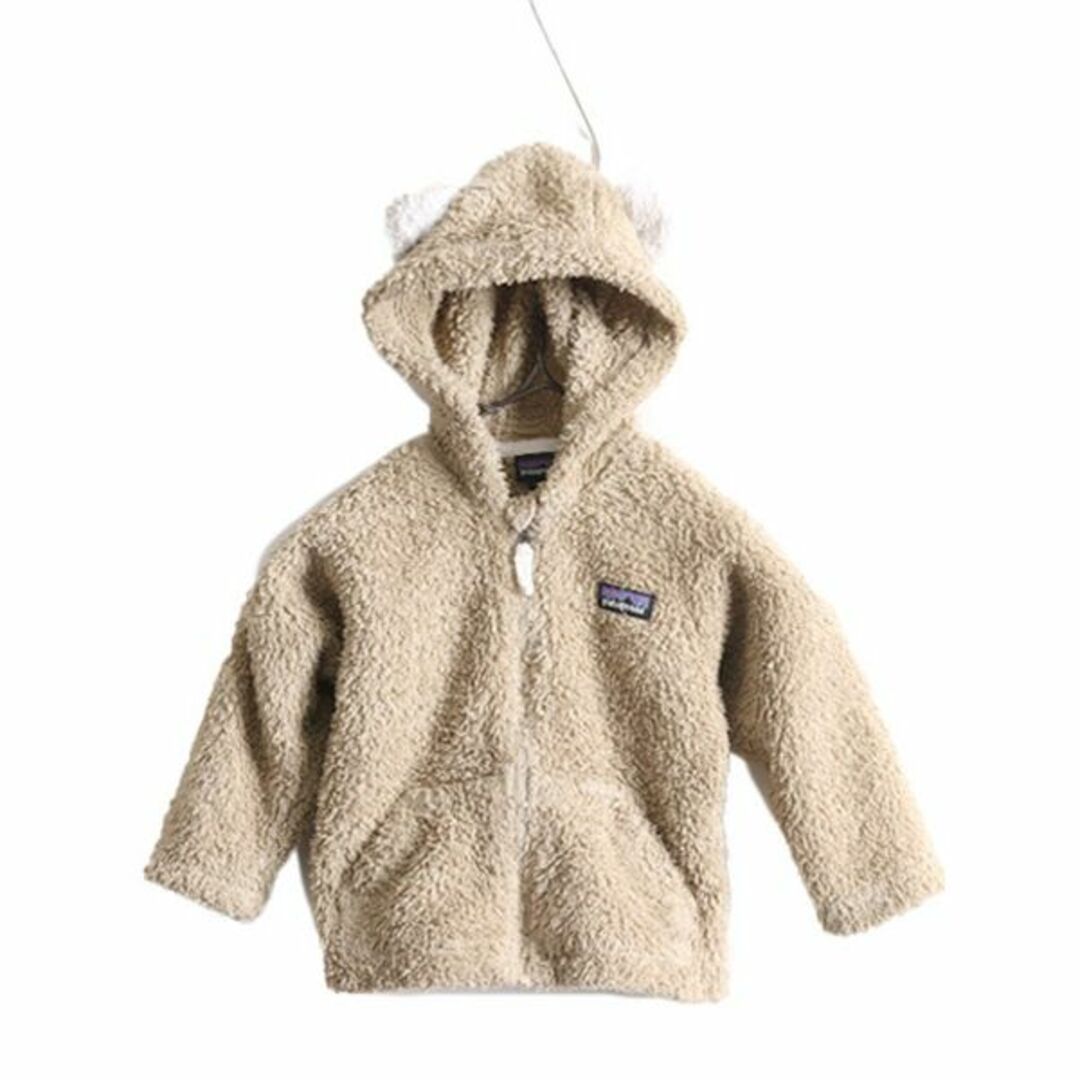 patagonia(パタゴニア)の19年製 パタゴニア ファーリー フレンズ フーディ フリース ジャケット キッズ ベビー 85cm 12-18M 子供 PATAGONIA フルジップ ジャンパー キッズ/ベビー/マタニティのベビー服(~85cm)(ジャケット/コート)の商品写真