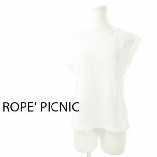 ロペピクニック(Rope' Picnic)のロペピクニック スリーブレースクルーカットソー 38 白 230727CK11A(カットソー(半袖/袖なし))