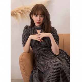 ハーリップトゥ(Her lip to)のHerlipto Striped midi dress(ロングワンピース/マキシワンピース)