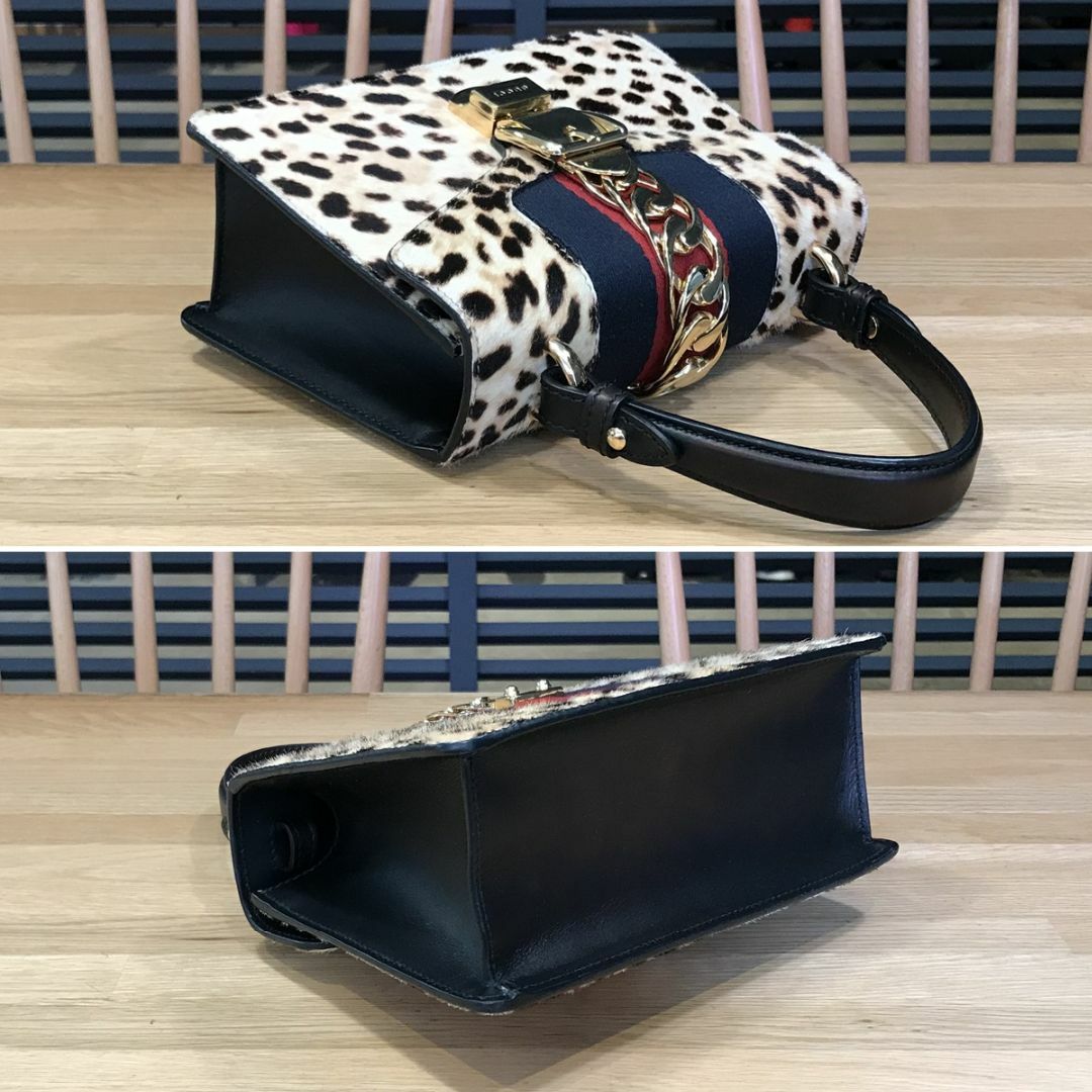 Gucci(グッチ)の超美品 シルヴィ 2WAY ミニ ハンドバッグ ショルダーバッグ ハラコ レディースのバッグ(ハンドバッグ)の商品写真