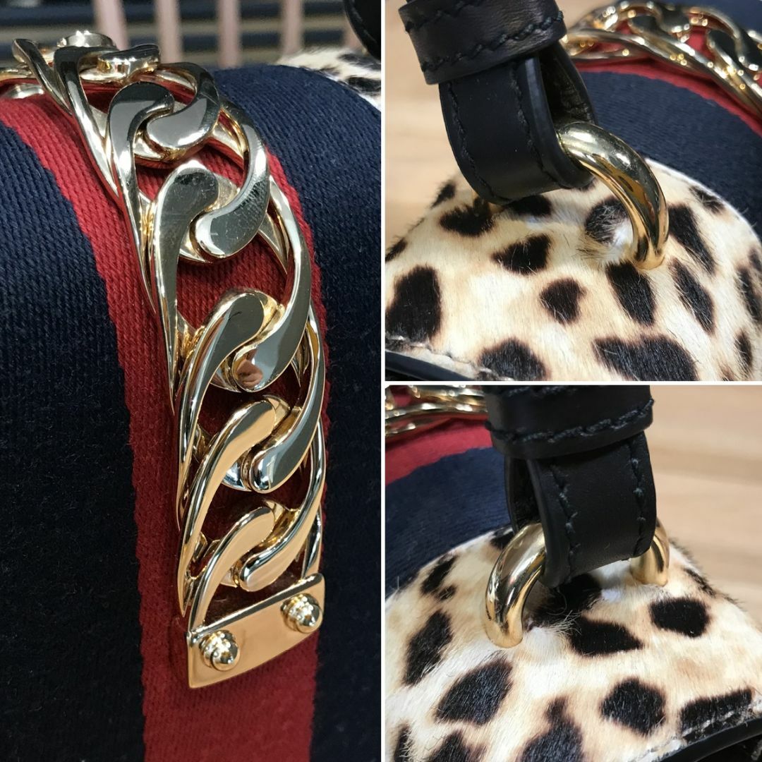 Gucci(グッチ)の超美品 シルヴィ 2WAY ミニ ハンドバッグ ショルダーバッグ ハラコ レディースのバッグ(ハンドバッグ)の商品写真