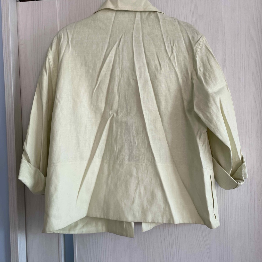 KENZO(ケンゾー)の【希少】KENZO ジャケット黄色　シャツ？薄手ジャケット　ケンゾー レディースのジャケット/アウター(スプリングコート)の商品写真