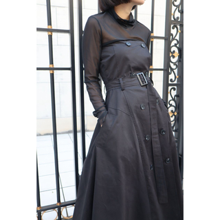 ユナイテッドトウキョウ(UNITED TOKYO)のHELK ヘルク TRENCH BARE DRESS (BLACK)(ロングワンピース/マキシワンピース)