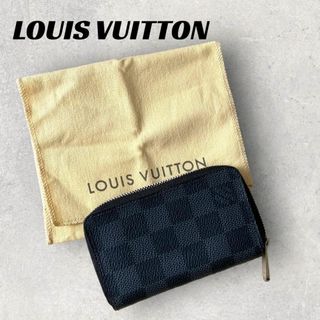 ルイヴィトン(LOUIS VUITTON)の【美品】LOUIS VUITTON 財布 グレーブラック　ダミエグラフィット(コインケース/小銭入れ)