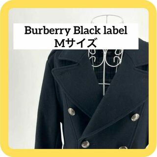バーバリーブラックレーベル(BURBERRY BLACK LABEL)のBurberry Black label Mサイズ　コート　ブラック(ピーコート)