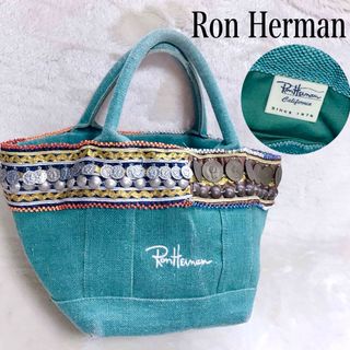 ロンハーマン(Ron Herman)のRon Herman 二子玉限定 コイン デニム調 キャンバス トートバッグ(トートバッグ)