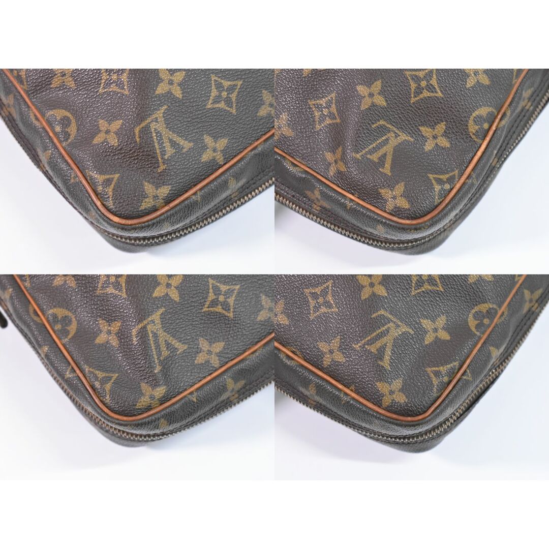 LOUIS VUITTON(ルイヴィトン)の本物 ルイヴィトン LOUIS VUITTON LV ポルトドキュマン ヴォワヤージュ モノグラム ビジネスバッグ ハンドバッグ ブラウン M40226 ビトン バッグ 中古 メンズのバッグ(ビジネスバッグ)の商品写真