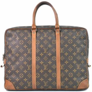 ルイヴィトン(LOUIS VUITTON)の本物 ルイヴィトン LOUIS VUITTON LV ポルトドキュマン ヴォワヤージュ モノグラム ビジネスバッグ ハンドバッグ ブラウン M40226 ビトン バッグ 中古(ビジネスバッグ)