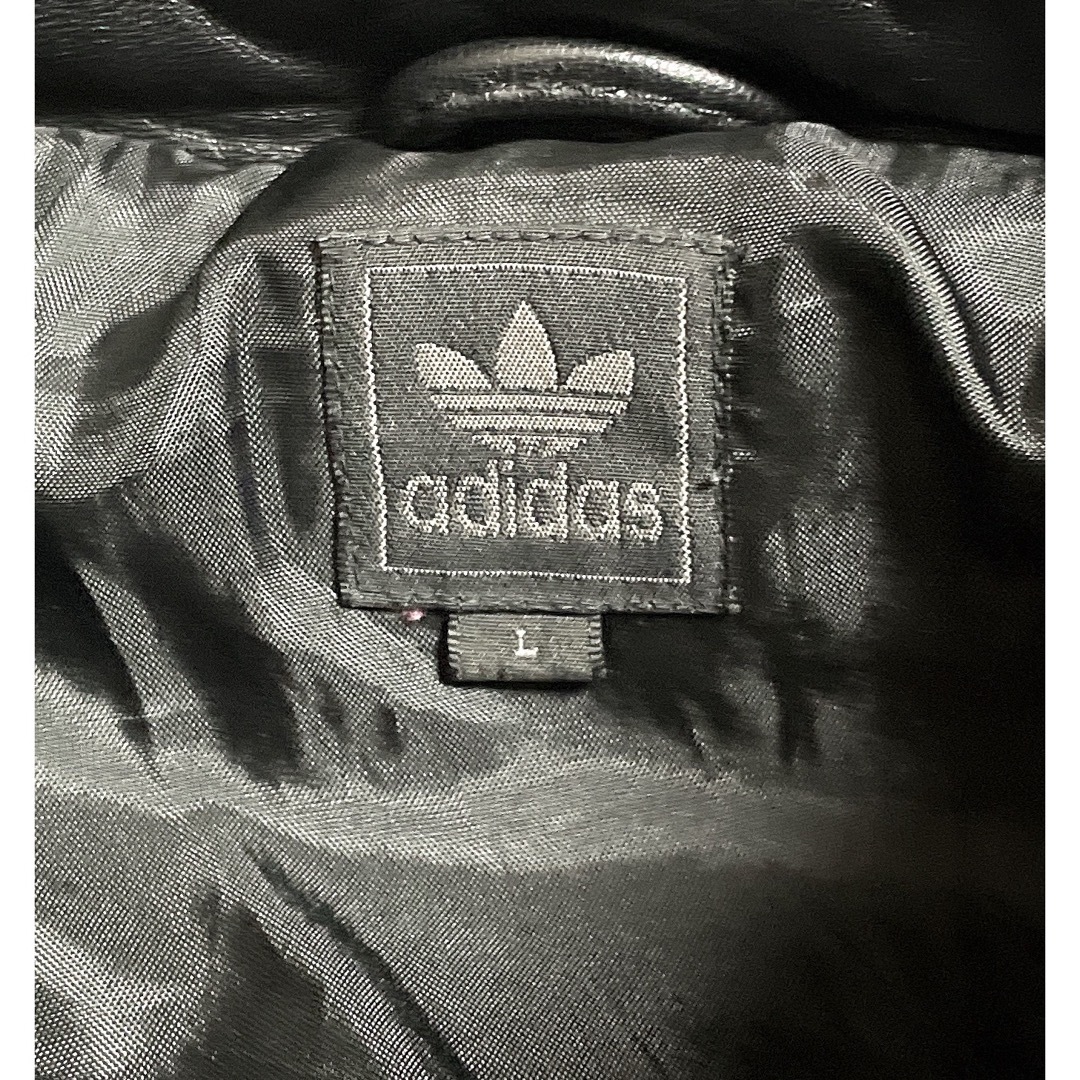 adidas(アディダス)のアディダス ラム レザー 本革 ジャケット ブルゾン コート ジャージ 松本人志 メンズのジャケット/アウター(レザージャケット)の商品写真