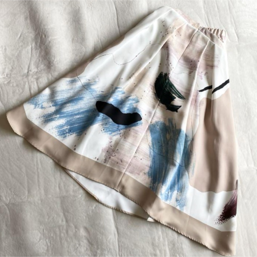 AMERI vintage MARY PAINTING FLARE SKIRT AMERI vintage MARY PAINTING FLARE SKIRT