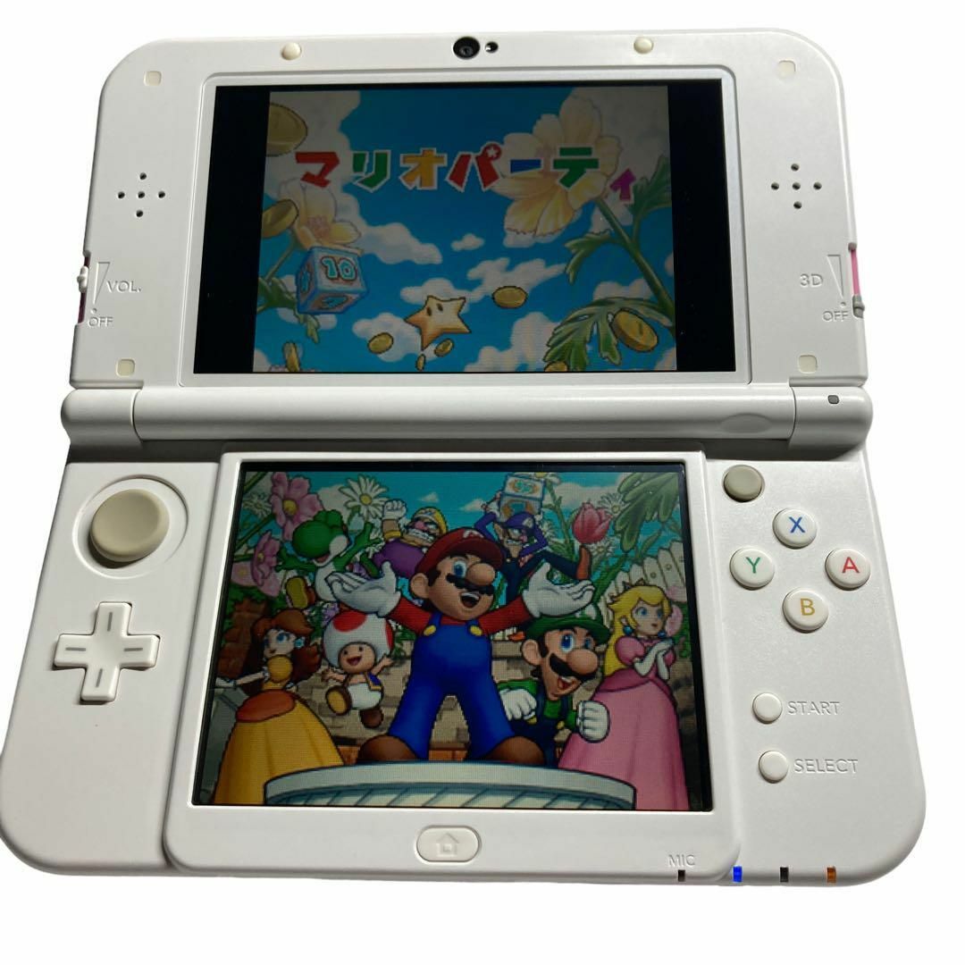 ニンテンドー3DS(ニンテンドー3DS)のNewニンテンドー3DS LL ピンク×ホワイト エンタメ/ホビーのゲームソフト/ゲーム機本体(携帯用ゲーム機本体)の商品写真