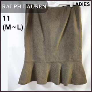 ラルフローレン(Ralph Lauren)のラルフローレン 綿100% コットン マーメイド スカート 11  M～L (ひざ丈スカート)