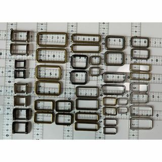 【角カン №59 いろいろ22組44個】 レザークラフト材料】　手工芸 レザーク(各種パーツ)