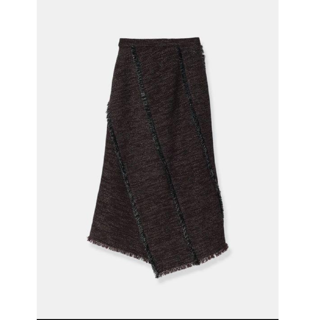 ánuans(アニュアンス)の【新品】L'Or ロル Spiral Tweed Skirt 新品未使用 レディースのスカート(ロングスカート)の商品写真