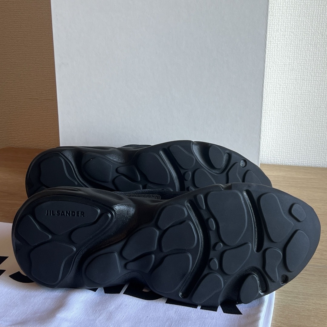 JIL SANDER - JIL SANDER ジルサンダー ブラック Hairy スエード JIL SANDER - JIL SANDER ジルサンダー ブラック Hairy スエード