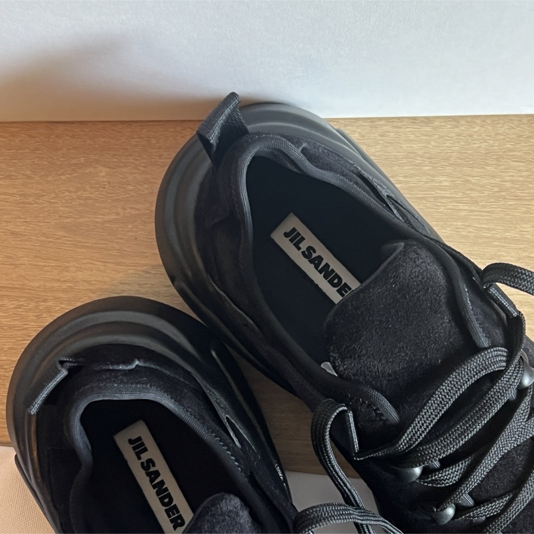 JIL SANDER - JIL SANDER ジルサンダー ブラック Hairy スエード JIL SANDER - JIL SANDER ジルサンダー ブラック Hairy スエード