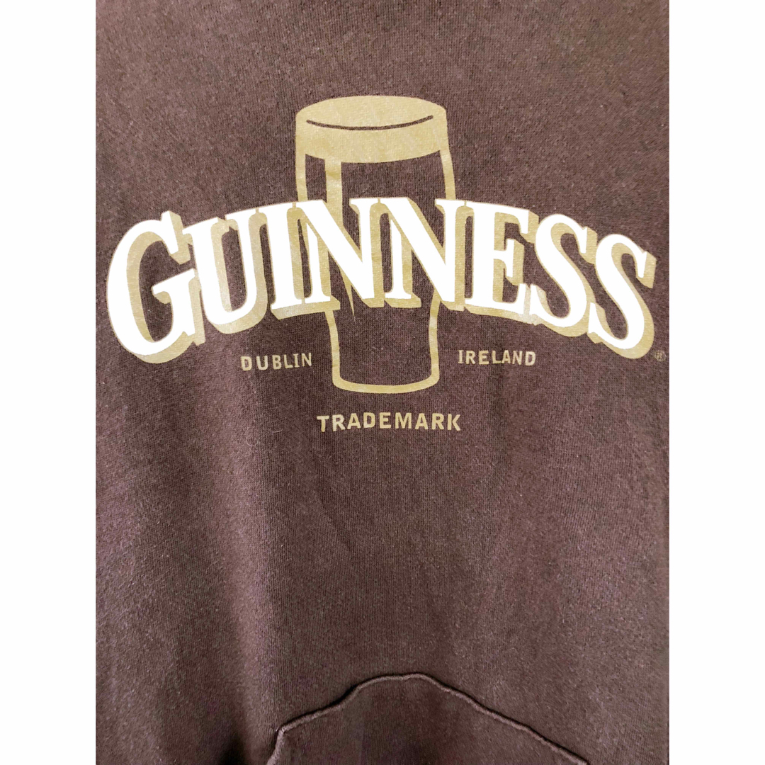 Guinness　ギネス　パーカー　XL　ブラウン　USA古着 メンズのトップス(パーカー)の商品写真