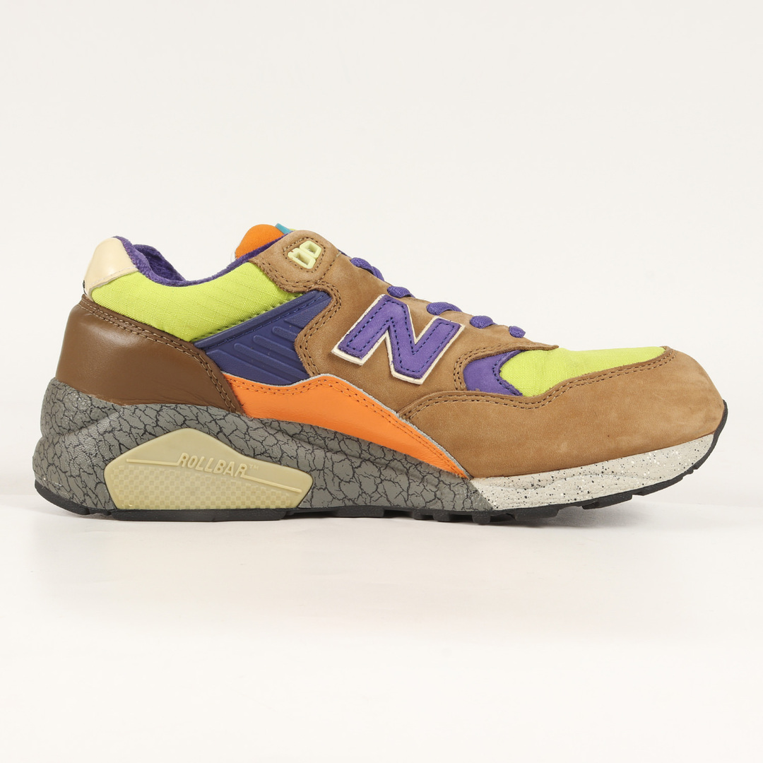 New Balance(ニューバランス)のNEW BALANCE ニューバランス サイズ:27.0cm HECTIC mita sneakers 第13弾 MT580 BLE 2008年製 ヘクティク ミタスニーカーズ コラボ ブラウン ライム US9 D ローカット スニーカー シューズ 靴【メンズ】【中古】 メンズの靴/シューズ(スニーカー)の商品写真