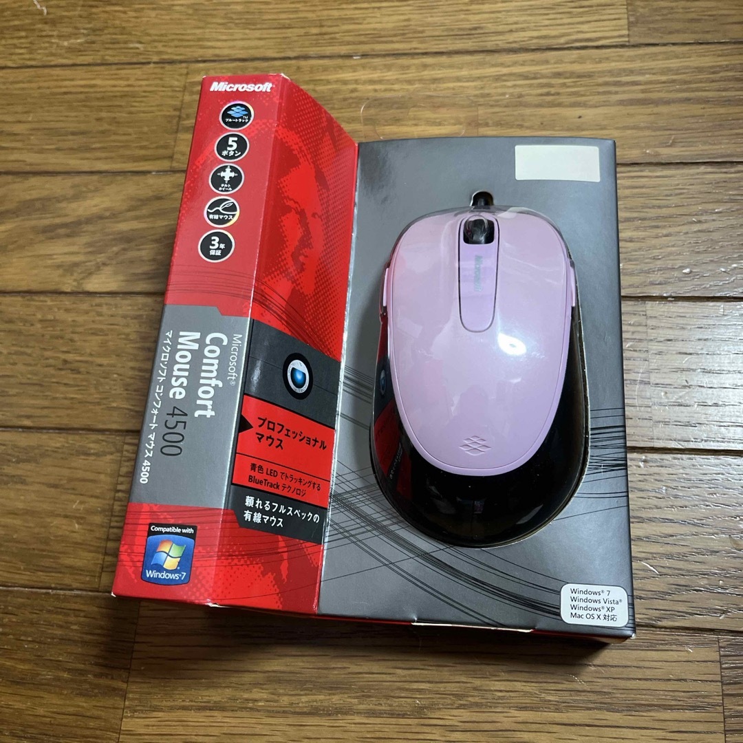 Microsoft(マイクロソフト)のMicrosoft COMFORT MOUSE 4500  マウス スマホ/家電/カメラのPC/タブレット(PC周辺機器)の商品写真